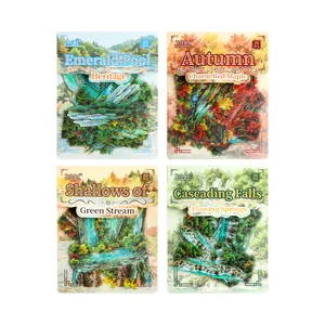 Sortierte Naturlandschaft Sticker-Sets für kreatives Journaling und Scrapbooking Dekorationen