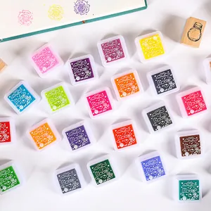 Set de almohadillas de tinta de 24 colores para sellos DIY