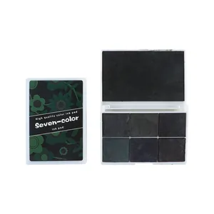 Professionele 6-kleuren inktkussenset voor DIY-stempels en vingerverven projecten