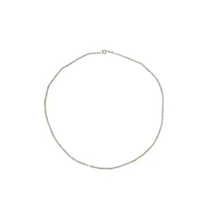 Elegante collana in argento sterling 925 con catena italiana scintillante da donna