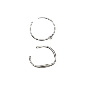 Minimalistische 925 sterling zilveren open armbandset met fonkelende zirkoon