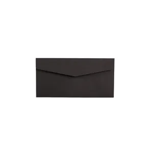 Elegant plain black cardstock envelope No.5 for invitations and stationery cards