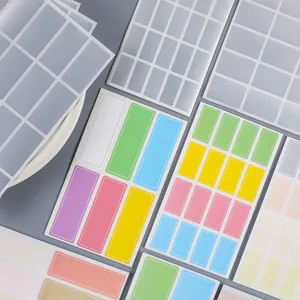 Bunte wasserfeste selbstklebende Etikettenaufkleber zur Klassifizierung und Lagerung