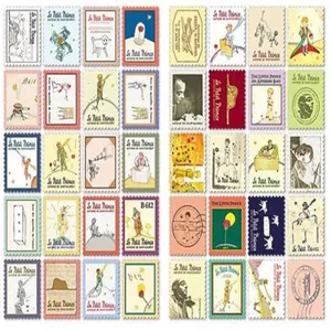 Variété de stickers Le Petit Prince style timbre pour journal et scrapbooking créatif