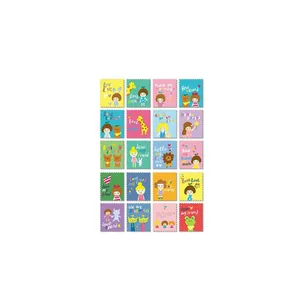 Autocollants mignons de timbres de dessin animé avec animaux et filles pour décorer.