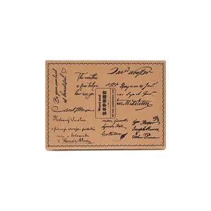 Retro-Holzstempel-Set mit Kunstschrift für DIY-Tagebuch, 8-teilige Box
