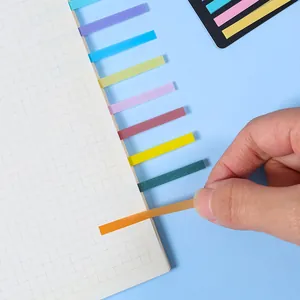 Onglets d'index et notes autocollantes en PET colorés pour l'organisation de bureau