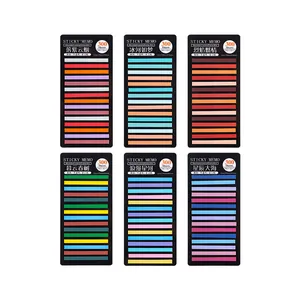 Lot de 6 packs d'onglets d'index en PET transparent coloré 300 feuilles par pack bureau