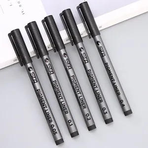 STA professional pigment liner pens set with waterproof ink for drawing and sketching