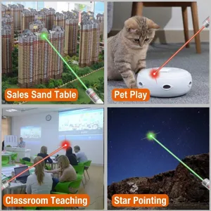 Pointeur laser rechargeable polyvalent pour enseignement, jeux d'animaux et astronomie