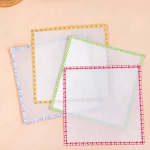 Durable heat resistant mesh ironing paper for DIY fuse beads with colorful hemmed edges