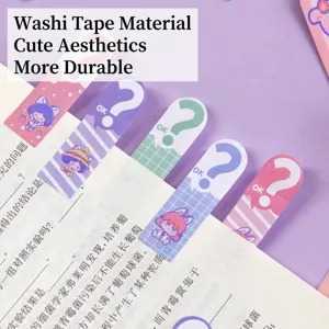 Niedliche Mädchen-Index-Haftnotizen aus hochwertigem Washi-Papier für Schüler