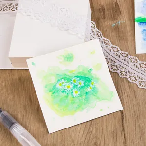 Mini cuaderno de bocetos para acuarela de viaje con pintura floral