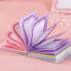 Mini portable cartoon memo pad with colorful thickened pages and cute rabbit design