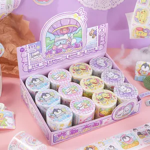 12 Rolls INS Style Cute Cartoon Washi Tape Set Colorful Animal Graffiti Decorative Tape For Scrapbooking DIY Craft Journal Supplies