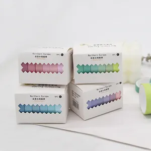 Professionelles pastellfarbenes Regenbogen-Washi-Tape-Set für DIY-Scrapbooking und Planer-Deko