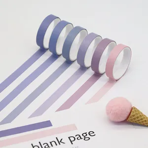 Premium Washi-Tape-Set in Bonbon-Farben für DIY-Journal- und Scrapbook-Dekoration