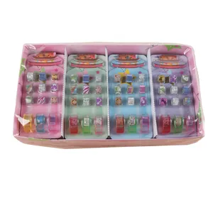 Set de mini cintas de purpurina de colores en forma de tarro para manualidades creativas DIY.