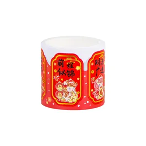 Chinese Nieuwjaar feestelijke goudgestempelde rode stickers rol voor decoratie