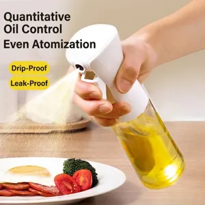 Modern Glass Oil Sprayer For Cooking Air Fryer Vinegar Spray Bottle Fine Mist Oil Dispenser For Kitchen Barbecue Salad Camping