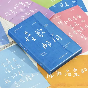 Collection artistique de 30 cartes postales esthétiques par Cardlover en boîte bleue