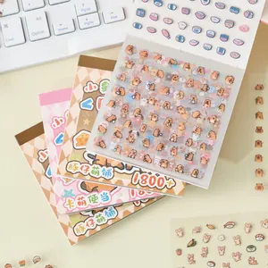 Kawaii Capybara sticker book set for scrapbooking, journals and DIY nail art decorations
