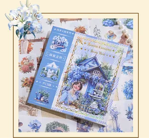Dreamy World cottage sticker book 50 sheets for DIY journaling decor
