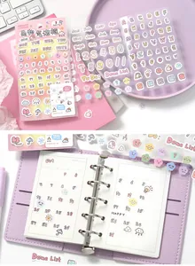Cute bubble frame decorative sticker set for journal planner decoration