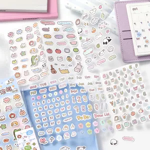 Cute Korean style decorative stickers and bubble frames for journaling and scrapbooking