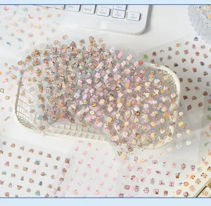 Variety pack of cute PET animal stickers for journal DIY and nail art decoration
