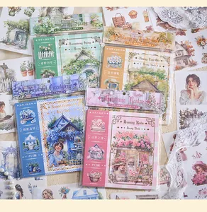 Detailed view of the Dreamy World sticker book collection for DIY scrapbooking decor