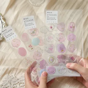 Adesivi Sigillo di Cera in Epossidico Serie Nuvole da Sogno Floreali Farfalla Cuore Decorativi Per Scrapbooking Diario DIY