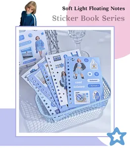 Soft Light Floating Notes sticker book for DIY scrapbooking and journal decoration.