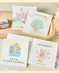 Close-up of cute hand-drawn illustrations in a mini DIY graffiti coloring book