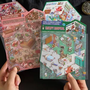 Spooky series cartoon 3D scene stickers for DIY scrapbooking decoration