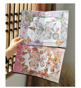 Magnifique carte pop-up 3D papillon faite à la main pour anniversaire ou cadeau