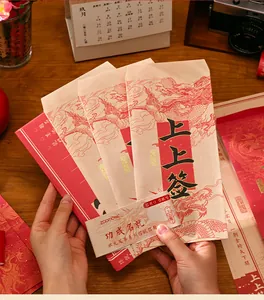 Detailed view of Chinese style dragon stationery set including envelopes and letter papers