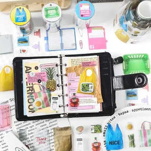 Creatieve infeelme PET washi tape en sticker set voor artistieke planner en dagboek decoratie