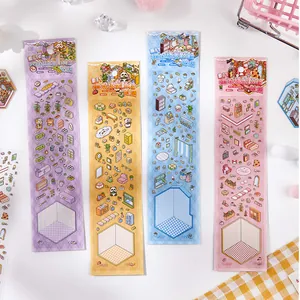 Kleurrijke DIY micro-landschap sticker set met mini meubels en decoraties