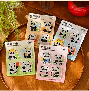 Leuke acryl panda koelkastmagneten set met traditionele Chinese thema's en 4 stuks per pak.
