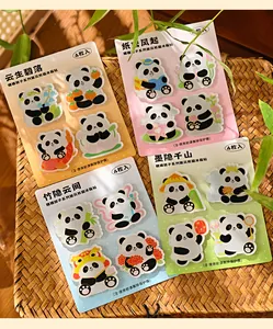 Collectie schattige panda acryl koelkastmagneten in Chinese stijl thema's