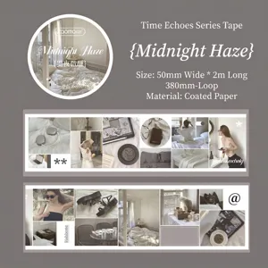 Washi-Tape im Mitternachtsdunst-Stil für DIY-Scrapbooking und kreative Journal-Gestaltung