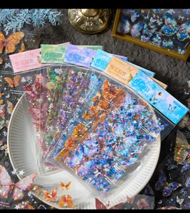 Holografische Schmetterling Aufkleber Set für DIY Scrapbooking
