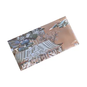 Elegant traditional Chinese style paper envelope with classical landscape painting