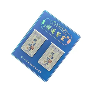Traditional Chinese silver note magnetic bookmarks set for reading and gift giving