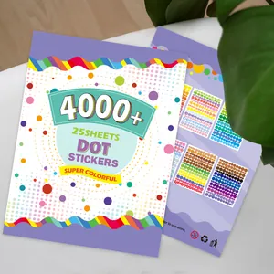 Meerkleurige Ronde Stip Stickers Zelfklevende Coderingsetiketten Voor Kantoor School Thuis Organisatie Creatieve DIY Decoratieve Label Boek