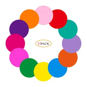 Set di 12 adesivi sigillanti rotondi colorati per confezioni regalo