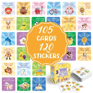 Kids Lunch Box Motivational Cards Cartoon Pun Joke Note Cards For Children School Encouragement Reward Stationery Gift