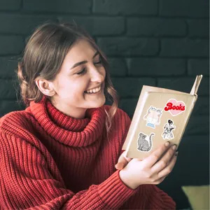 50 pegatinas de lectura impermeables para álbumes de recortes y diarios en libro