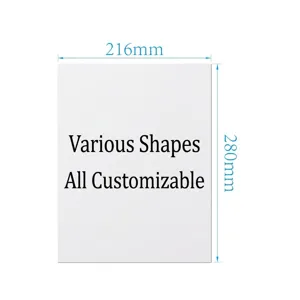 Dimensioni dettagliate della carta per etichette di vino opaca impermeabile, 216x280mm